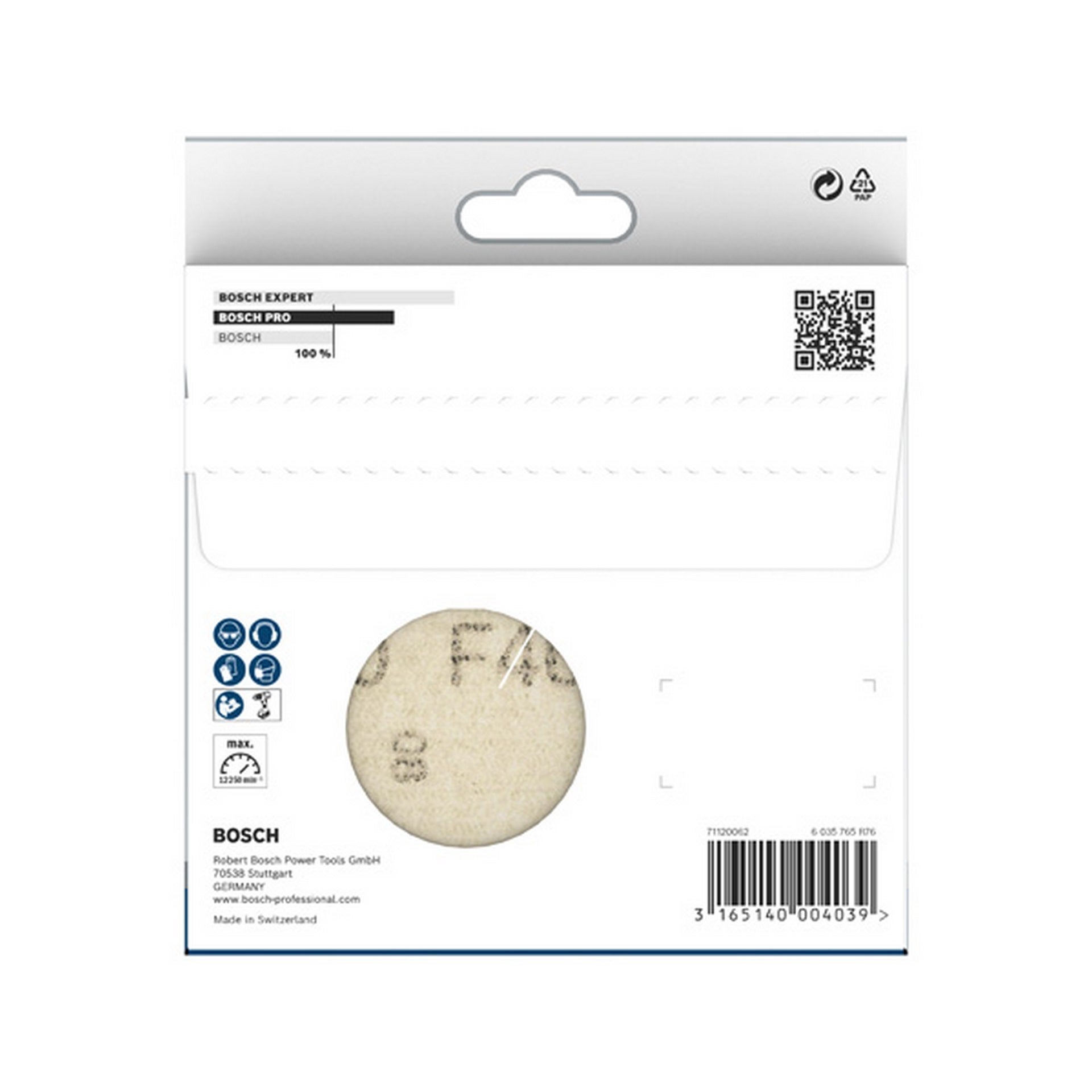 Bosch PRO F460 Schleifblatt, 125 mm, G40 #1609200160
