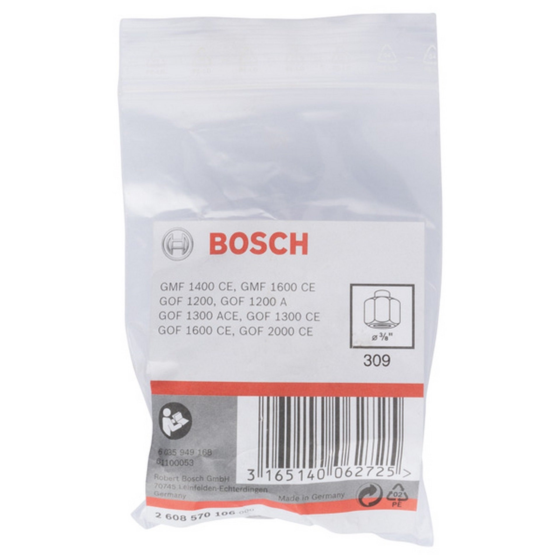 Bosch Spannzange, 3/8-Zoll, 24 mm #2608570106
