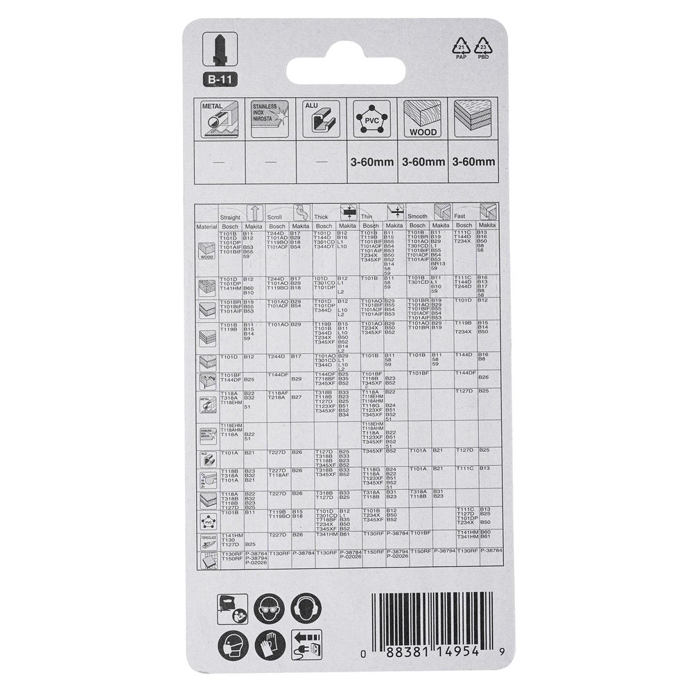 Makita Stichsägeblatt für Holz Sauberer Schnitt #A-85634