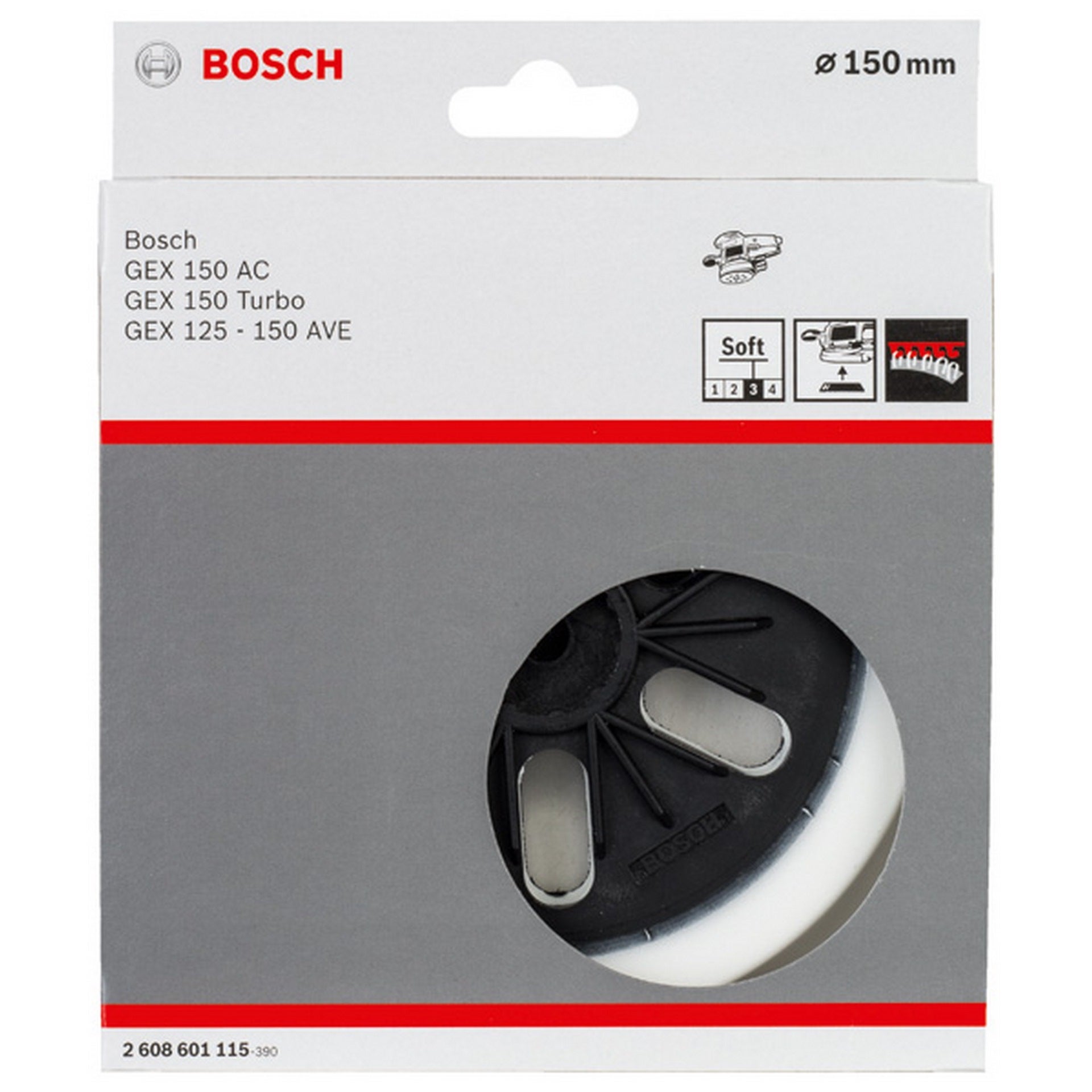 Bosch PRO Schleifteller, weich, 150 mm #2608601115