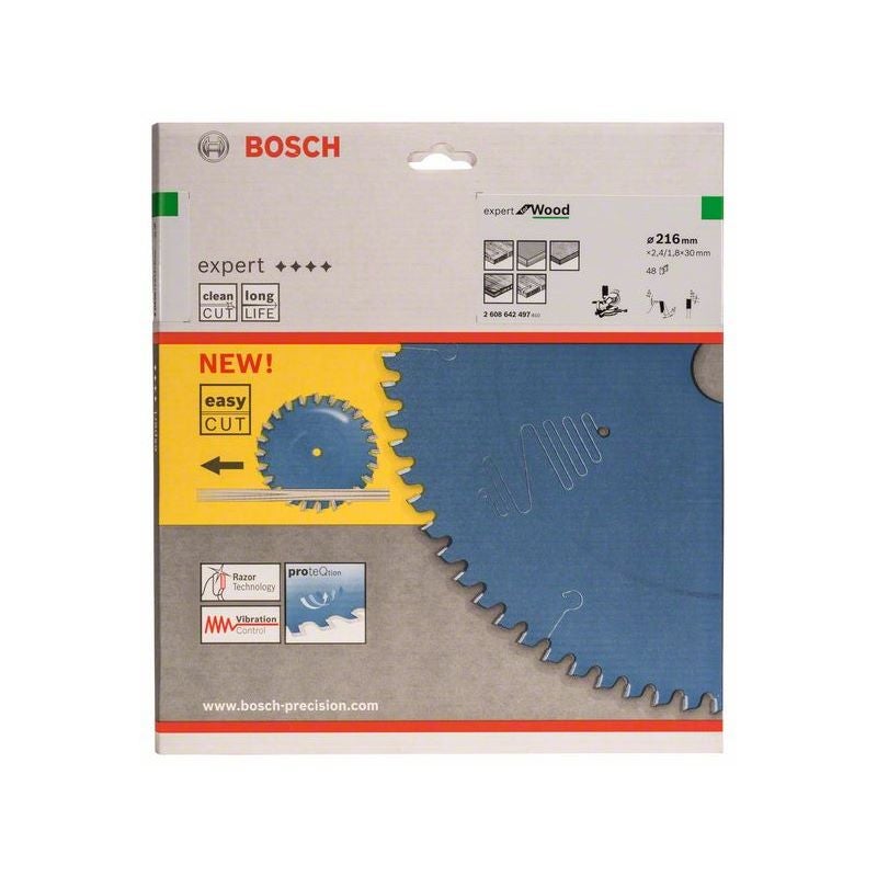 Bosch EXPERT Wood Kreissägeblatt, 216x2,4/1,8x30 mm, Z48 #2608642497