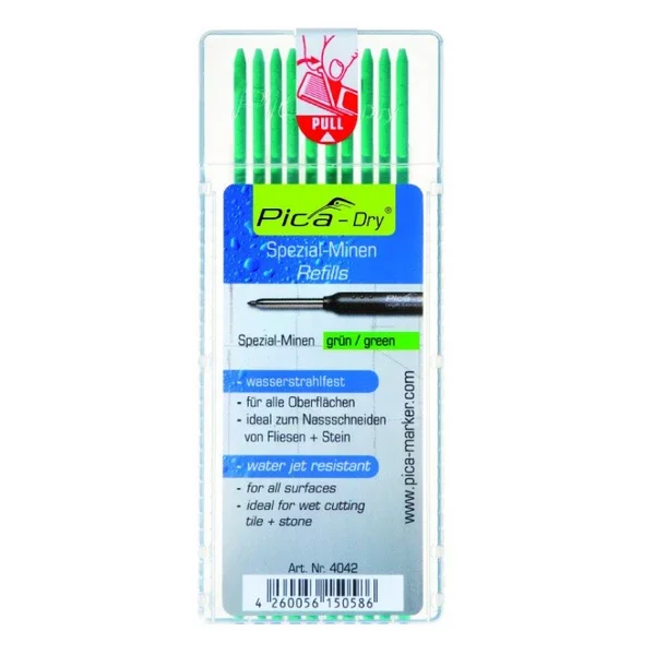 Pica DRY Minen-Set grün (Set Inhalt 10 Stk.) #4042