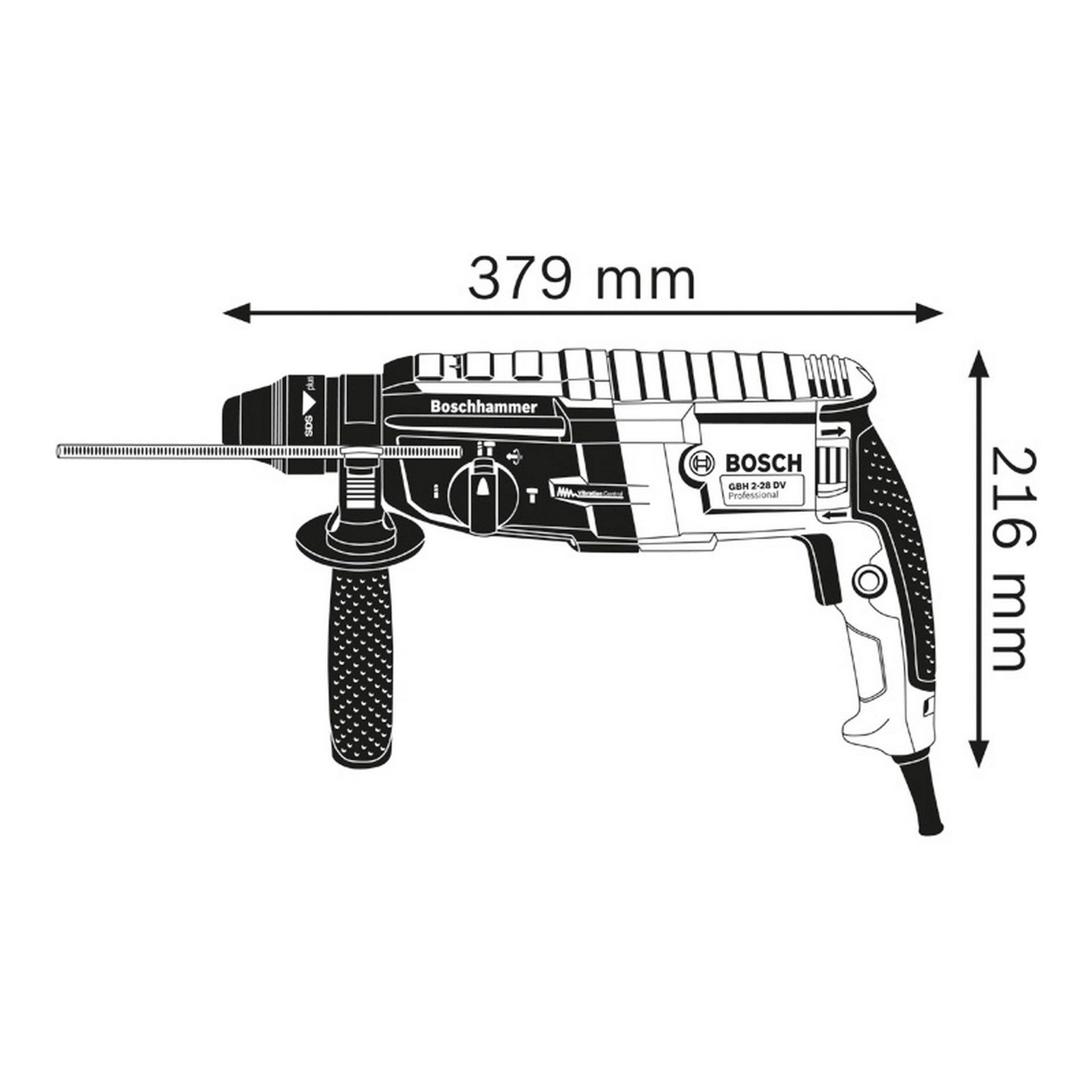 Bosch Bohrhammer mit SDS plus GBH 2-28 in L-BOXX #0611267501