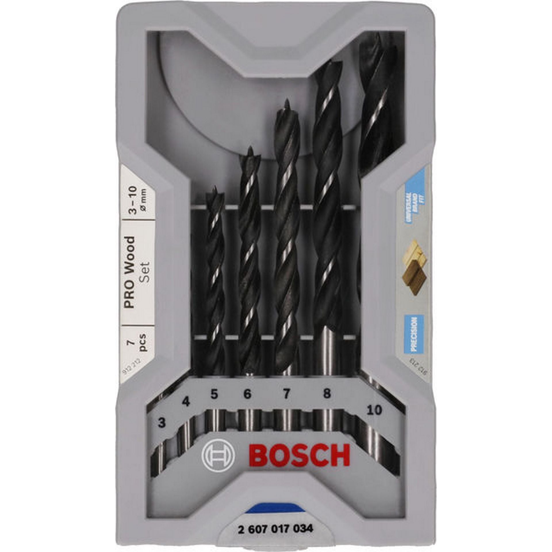 Bosch PRO Wood Holzspiralbohrer Set. 7-tlg. #2607017034