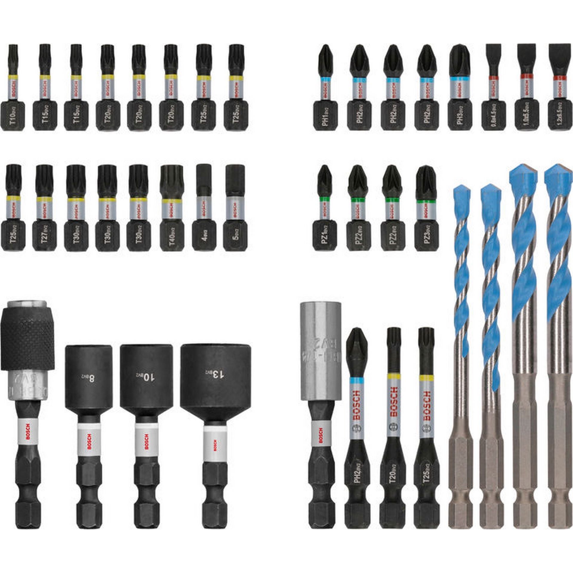 Bosch PRO Impact Schrauberbits und Multi Construction Bohrer Set, 40-tlg. #2608521U85
