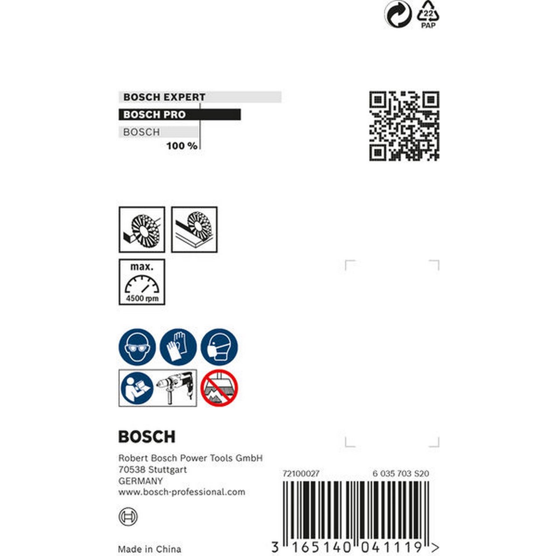 Bosch PRO Metal clean Scheibenbürste, gerader Schaft, 75 x 0,2 mm #1608622015