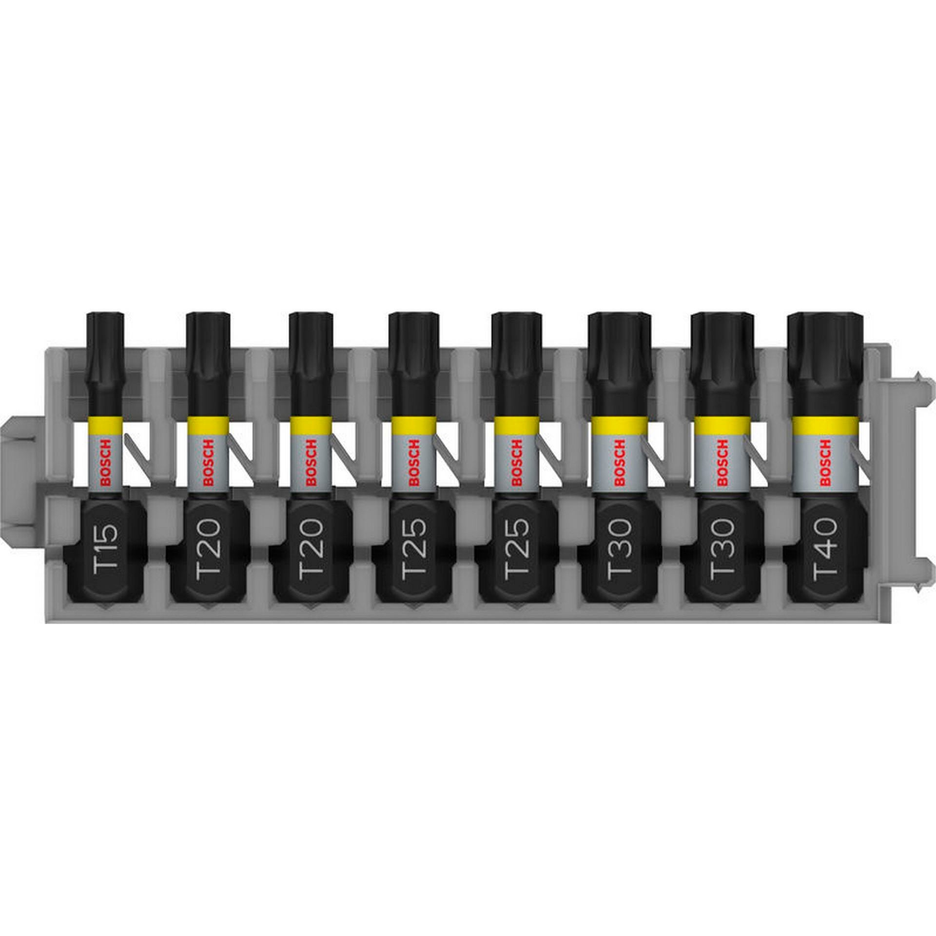 Bosch PRO Torx Impact Bit Set, T15; T20(x2); T25(x2); T30(x2); T40, 25 mm, 8-tlg. #2608522322