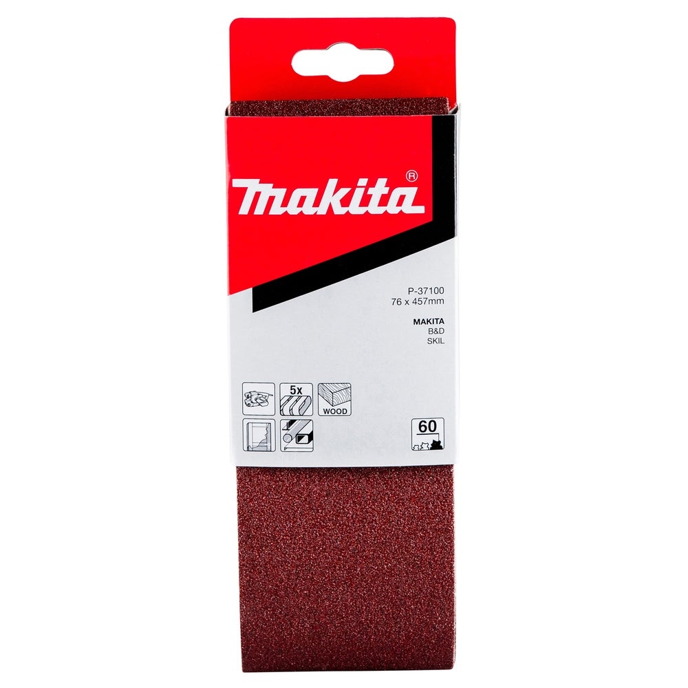 Makita Schleifband 76 x 457 mm/K60/5 Stk. #P-37100