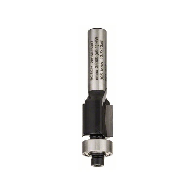Bosch PRO Bündigfräser mit unterem Kugellager, D 12,7 mm, L 13 mm, S 8 mm #2608628347