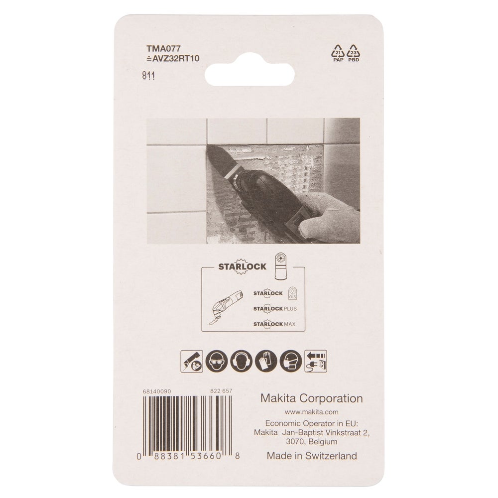 Makita Schleifplatte HM/RIFF, 32 x 50 mm, K100, TMA077 #B-65109