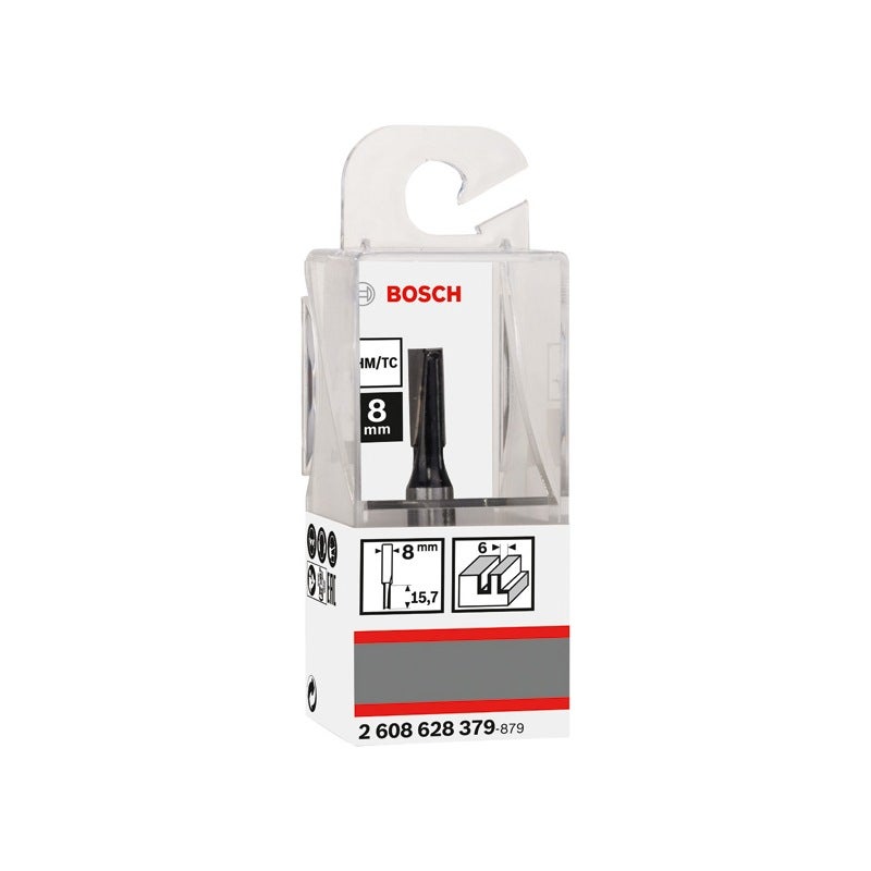 Bosch PRO Nutfräser, zweischneidig, D 6 mm, L 15,7 mm, S 8 mm #2608628379