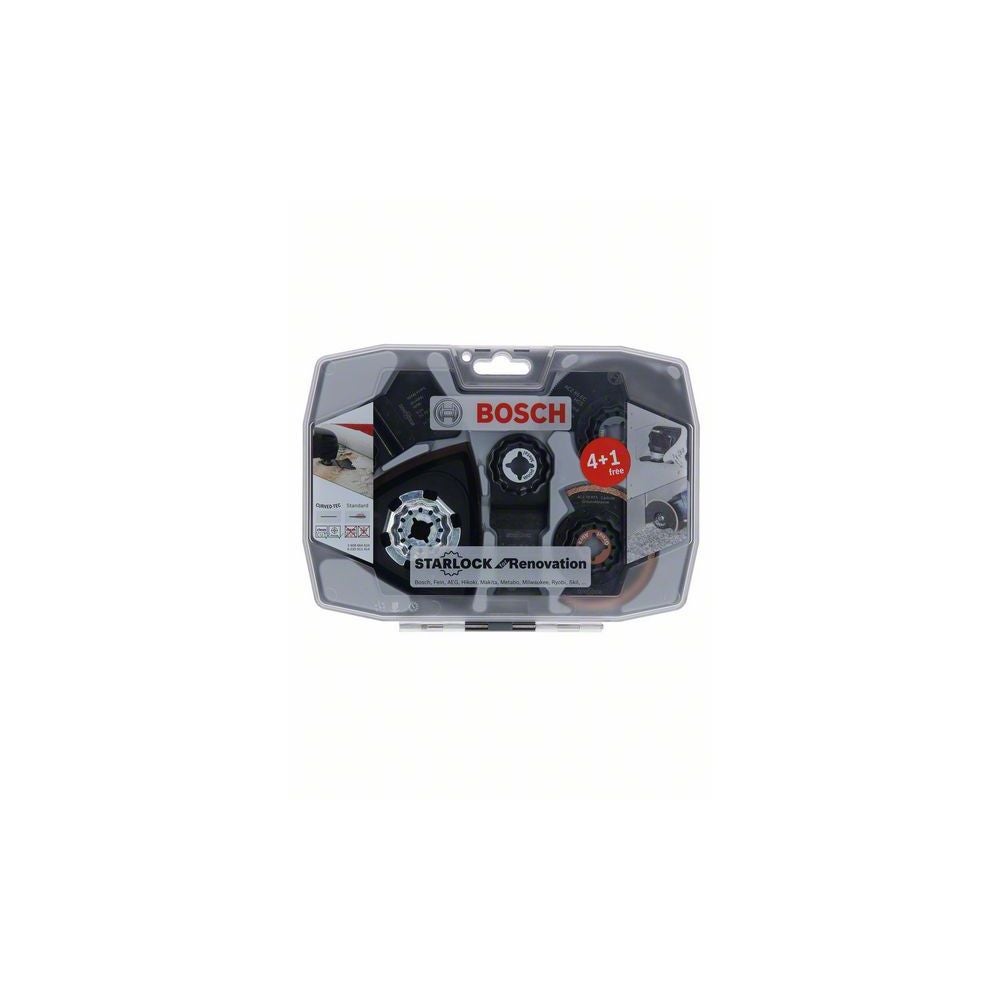 Bosch Starlock Set für Renovierungsarbeiten, Expert for Wood Schleifblatt #2608664624