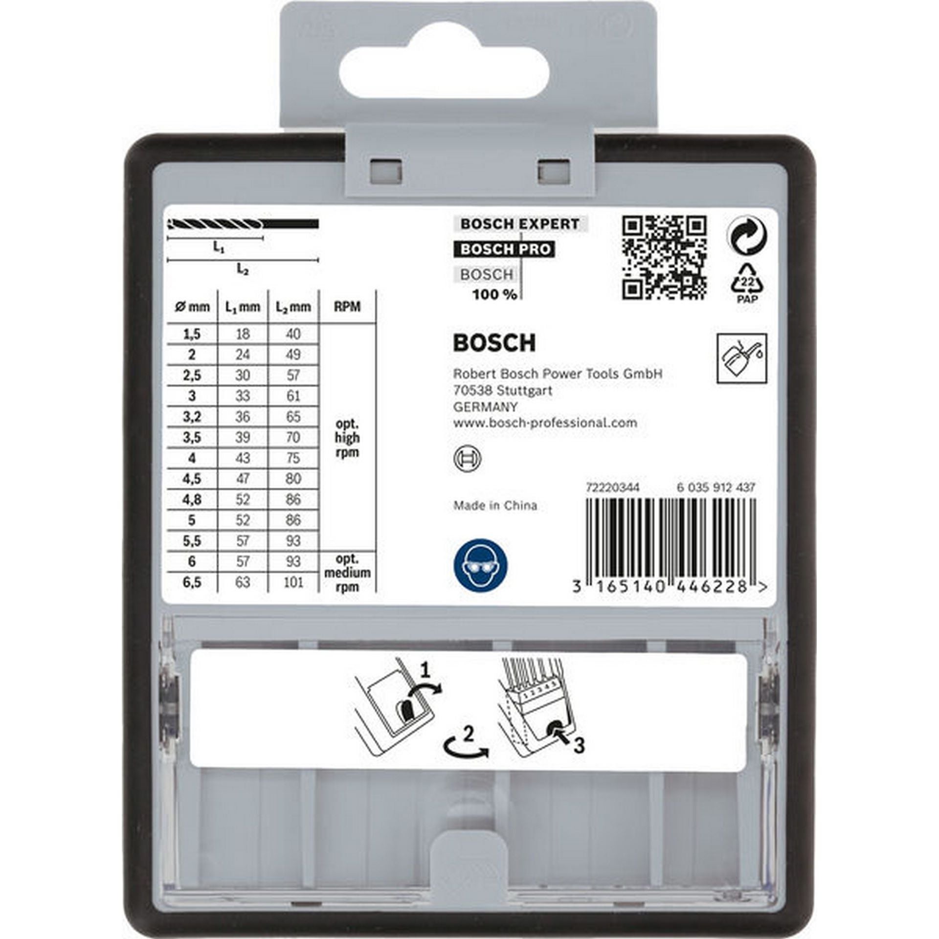 Bosch PRO Metal HSS-G Spiralbohrer Set, 13-tlg. #2607010538