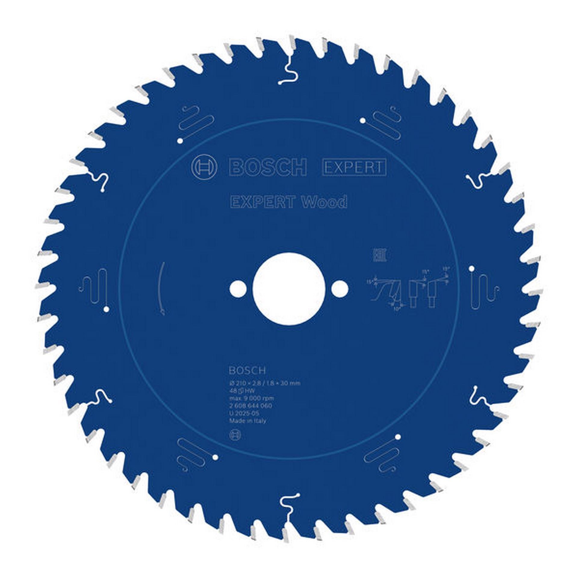 Bosch EXPERT Wood Kreissägeblatt, 210x2,8/1,8x30 mm, Z48 #2608644060