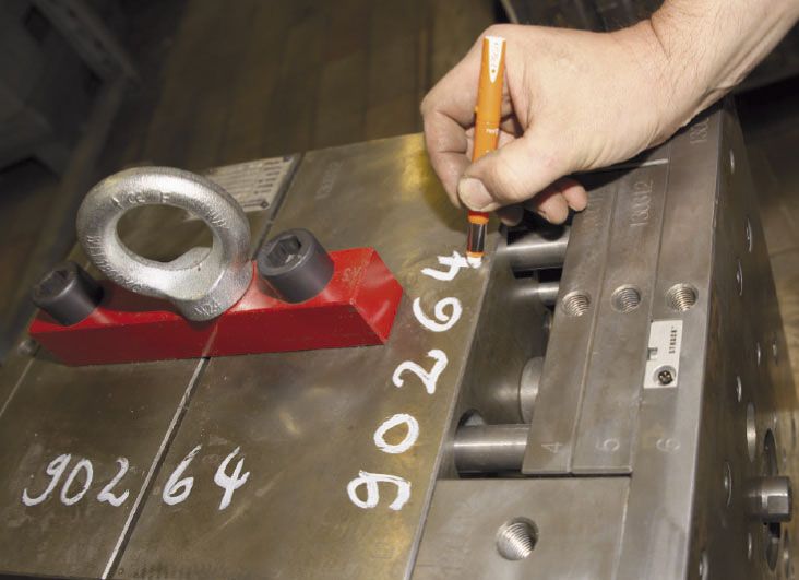 Pica GEL Signalmarker weiss \"Chloridfrei - für Markierung auf Edelstahl\" - temperaturbeständig bis 1