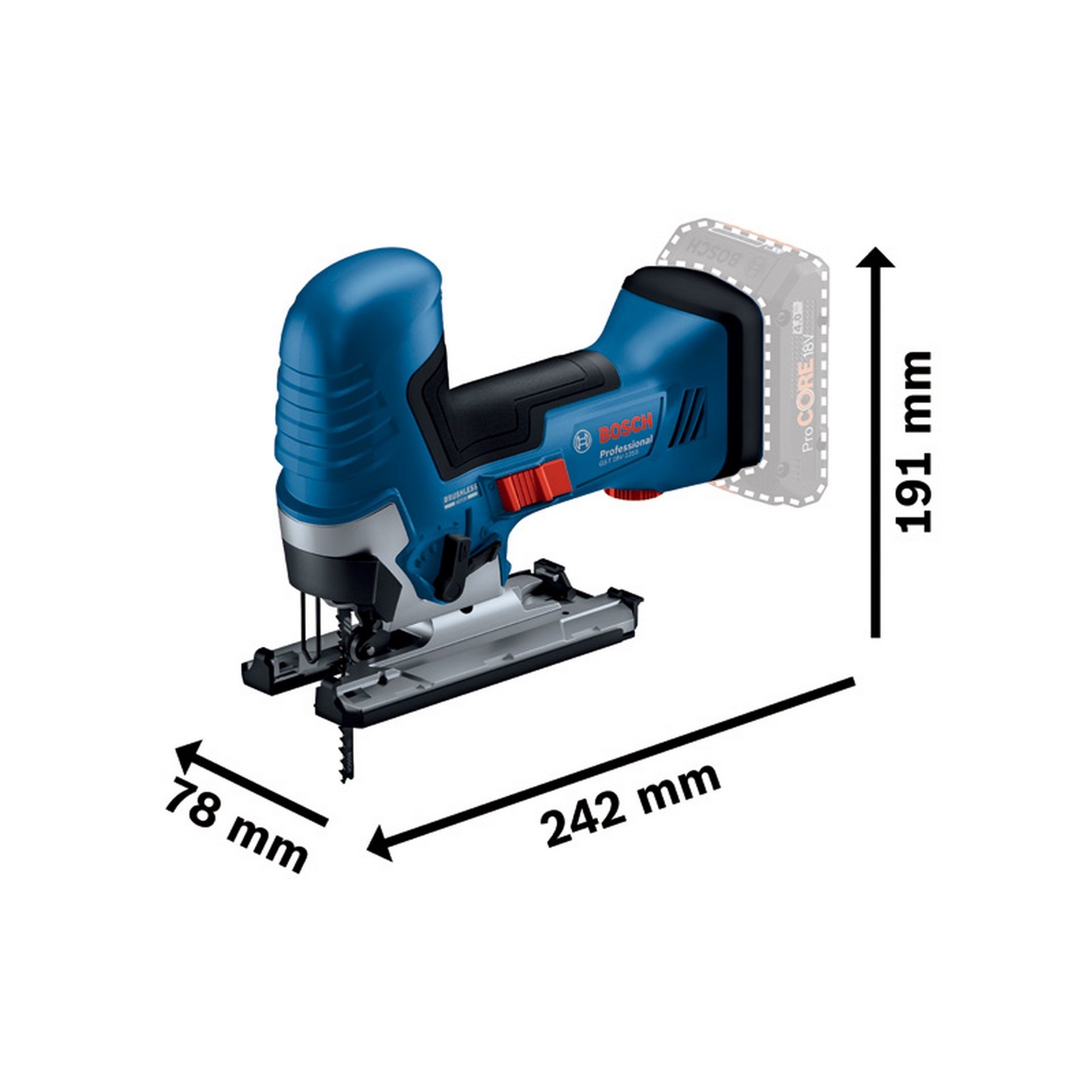Bosch Akku-Stichsäge GST 18V-125 S #06015B2001