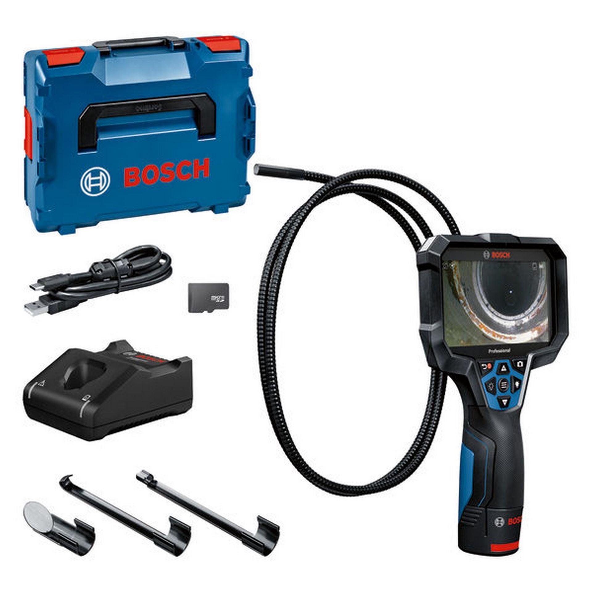 Bosch Inspektionskamera GIC 12V-5-27 C, 1 x Akku GBA 12V 2.0Ah in L-BOXX #0601241401