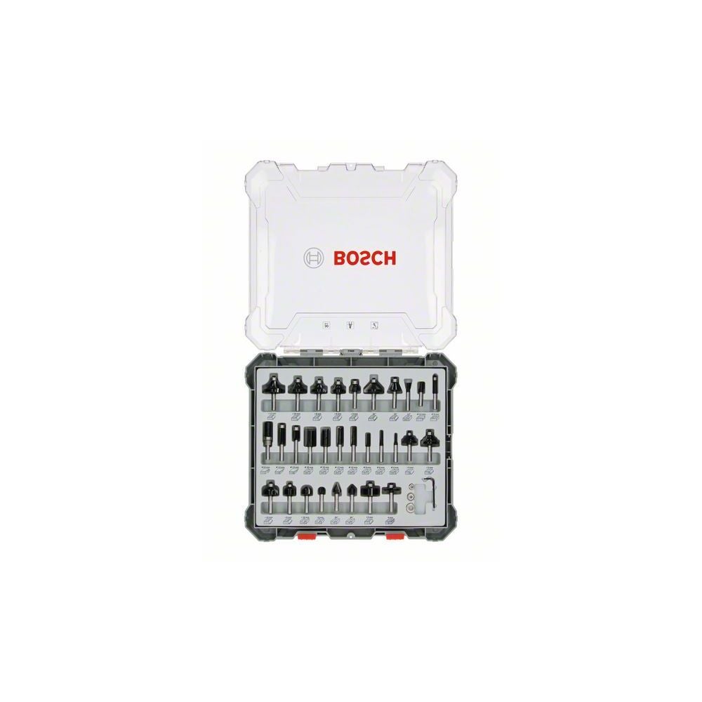 Bosch PRO Fräser-Set, gemischt, Schaft 6 mm, 30-tlg. #2607017474