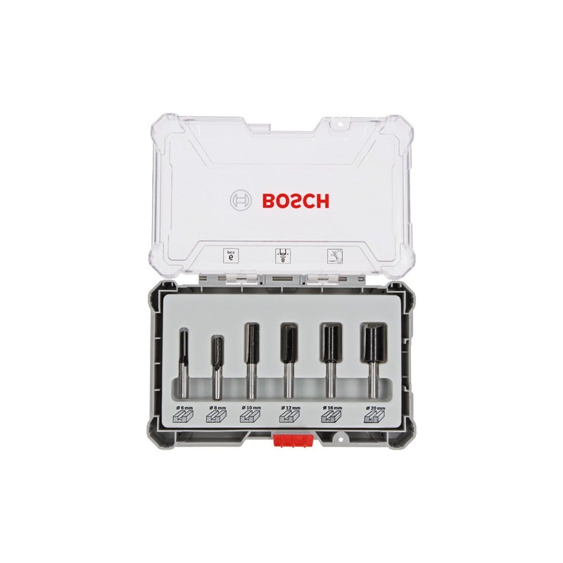 Bosch PRO Nutfräser-Set, Schaft 8 mm, 6-tlg #2607017466