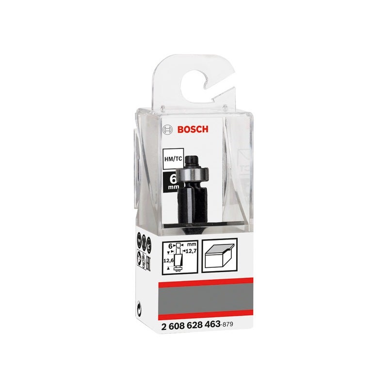 Bosch PRO Bündigfräser mit unterem Kugellager, D 12,7 mm, L 12,7 mm, S 6 mm #2608628463