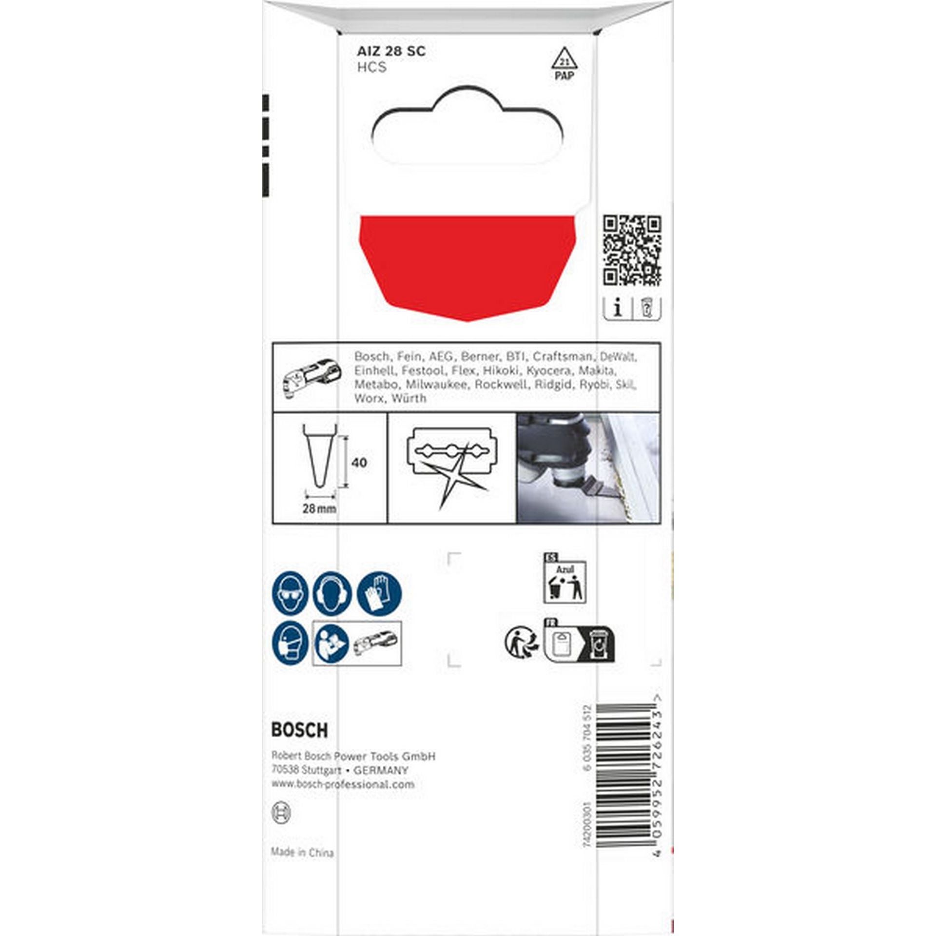 Bosch AIZ 28 SC Kunststoff Schneider, Starlock, 28 x 40 mm, 5-tlg. #2608669273
