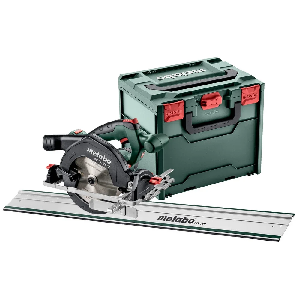 Metabo Akku-Handkreissäge KS 18 LTX 57 FS Set #691065000 mit Führungsschiene FS 160
