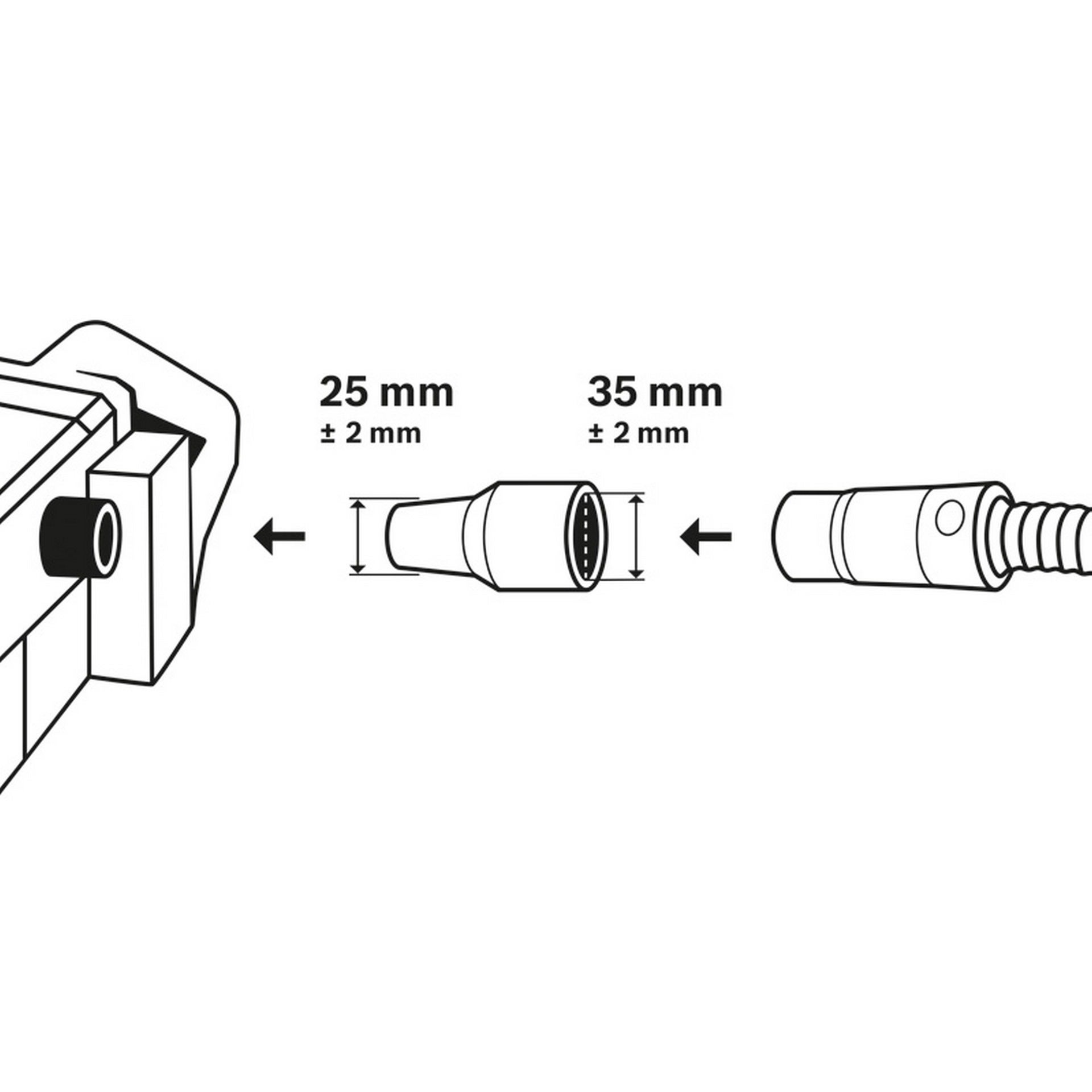 Bosch Anschlussstutzen #1600499005