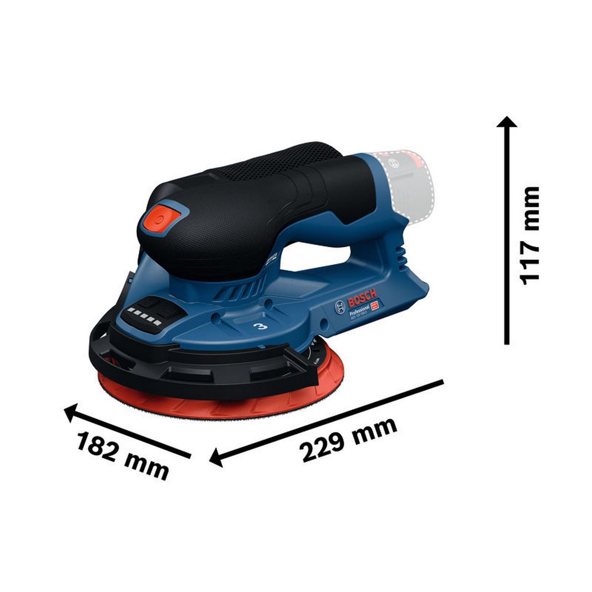 Bosch Akku-Exzenterschleifer GEX 12V-150-3 #0601373300