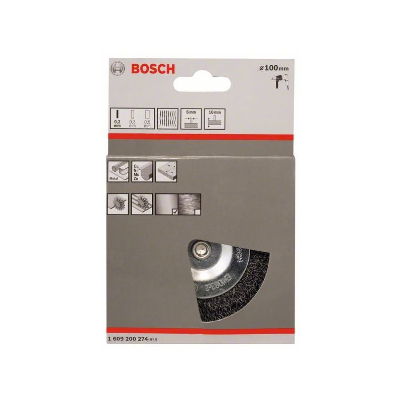 Bosch PRO Metal clean Scheibenbürste, zylindrischer Schaft, 100 x 0,2 mm #1609200274
