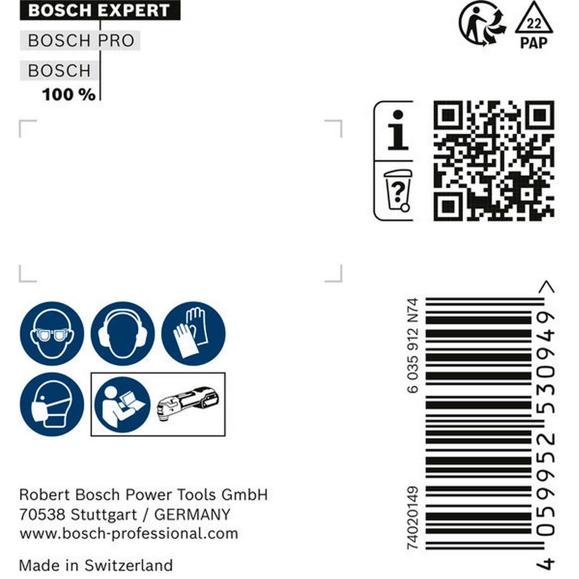 Bosch EXPERT 3 max AVZ 70 RT4 Platte zum Entfernen von Fugen, 70 mm, 10-tlg. #2608900042