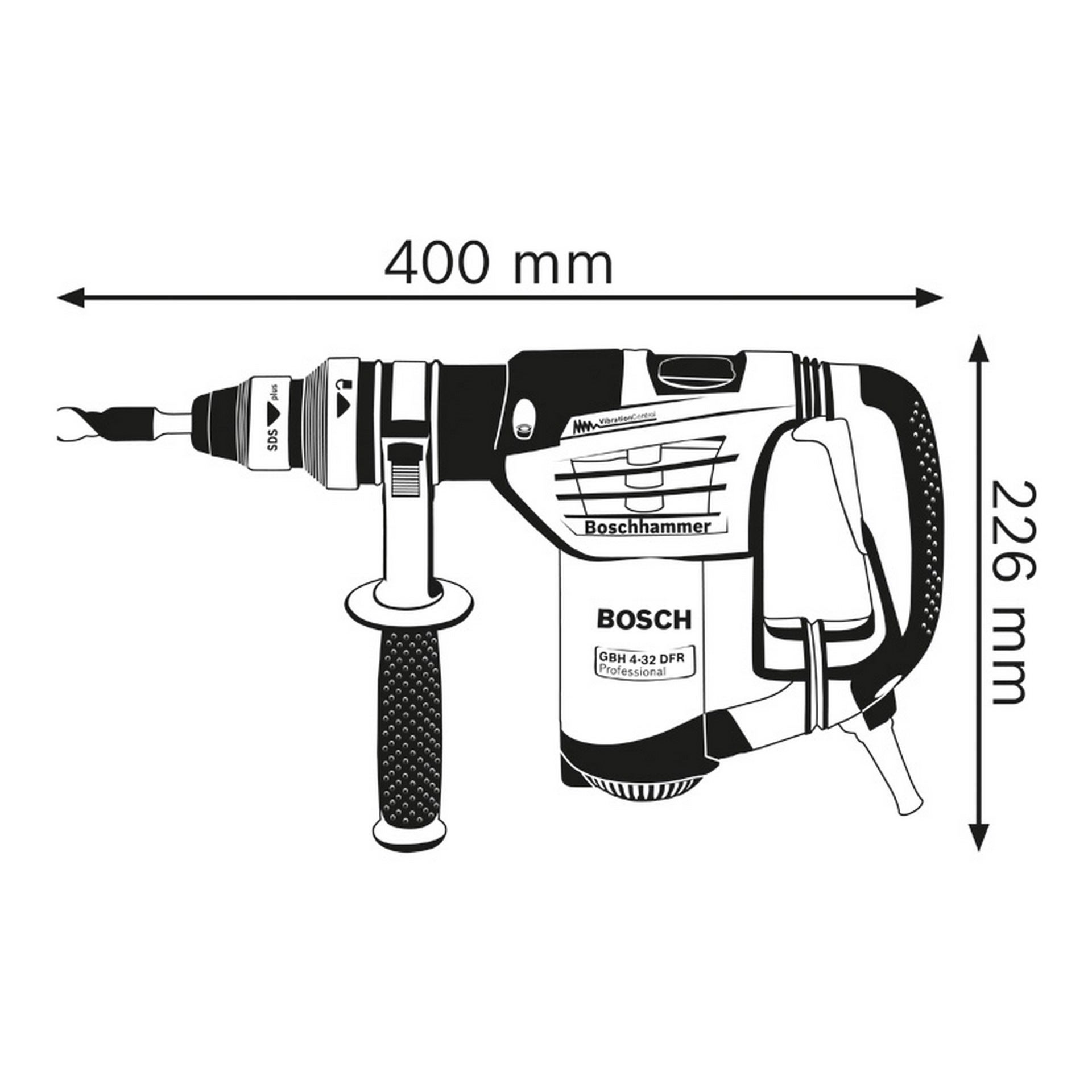 Bosch Bohrhammer mit SDS plus GBH 4-32 DFR in L-BOXX #0611332104