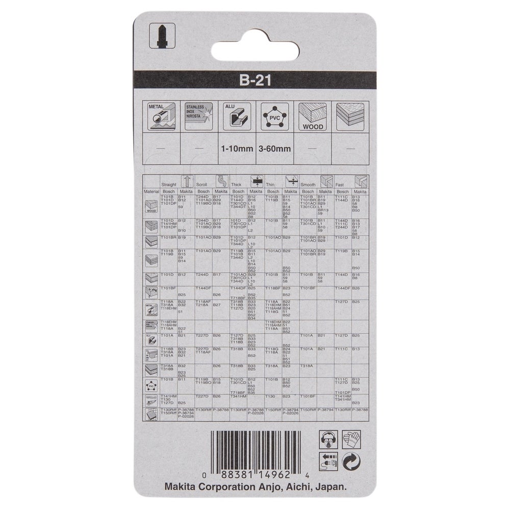 Makita Stichsägeblatt für Metall #A-85721