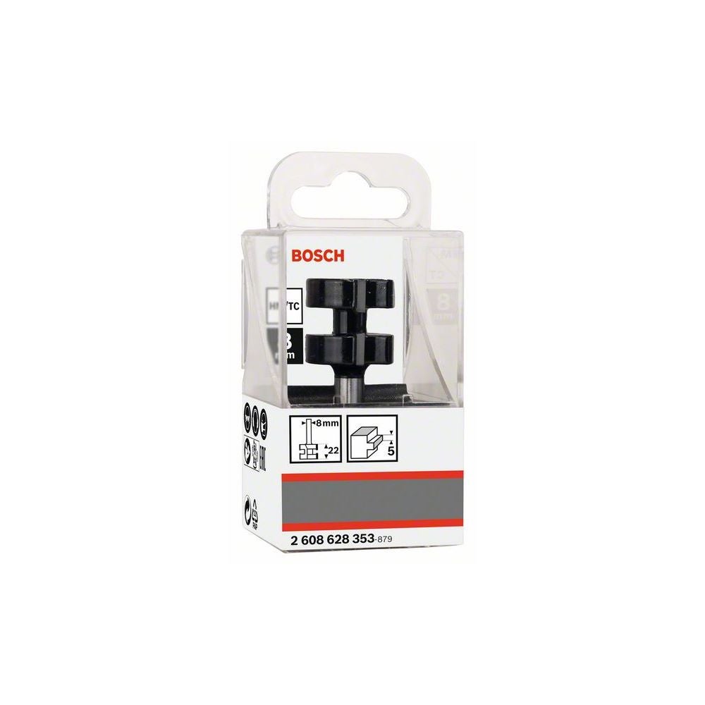 Bosch PRO T-Nut Federfräser, B 8 mm, D 25 mm, L 5 mm, S 8 mm #2608628353