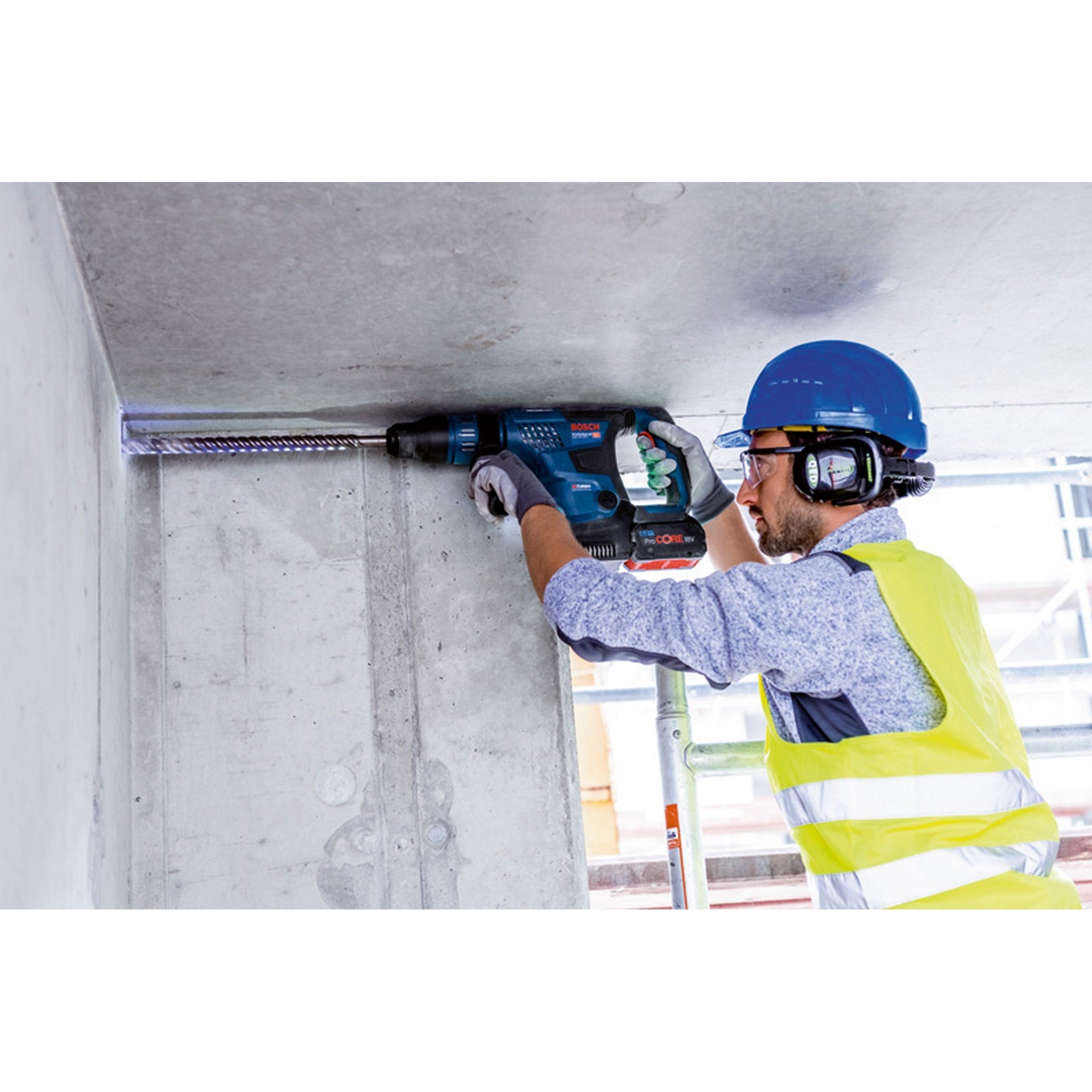 Bosch Akku-Bohrhammer mit SDS max GBH 18V-36 C, 2x ProCORE18V 8.0Ah, Handwerkerkoffer #0611915002