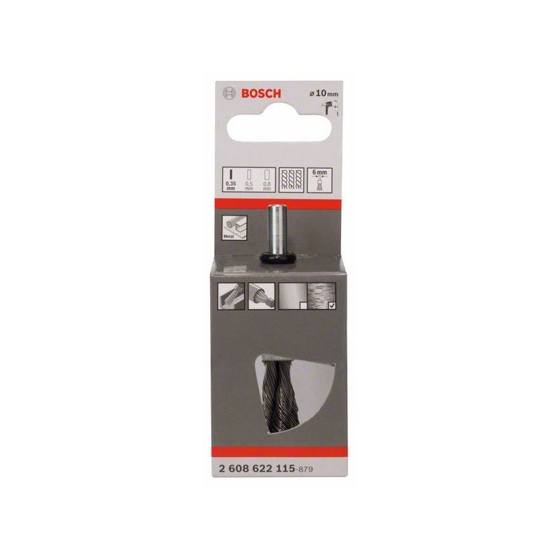 Bosch PRO Metal heavy Pinselbürste, gerader Schaft, 10 x 0,35 mm #2608622115