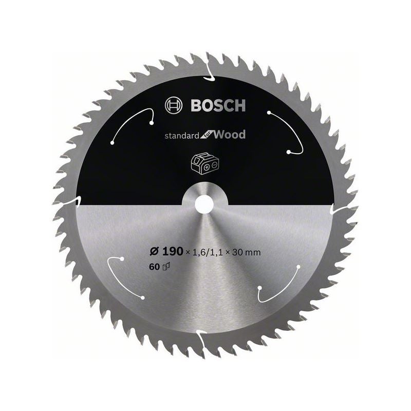 Bosch PRO Wood cordless Kreissägeblatt, 190 x 1,6 x 30 mm, T60 #2608837711