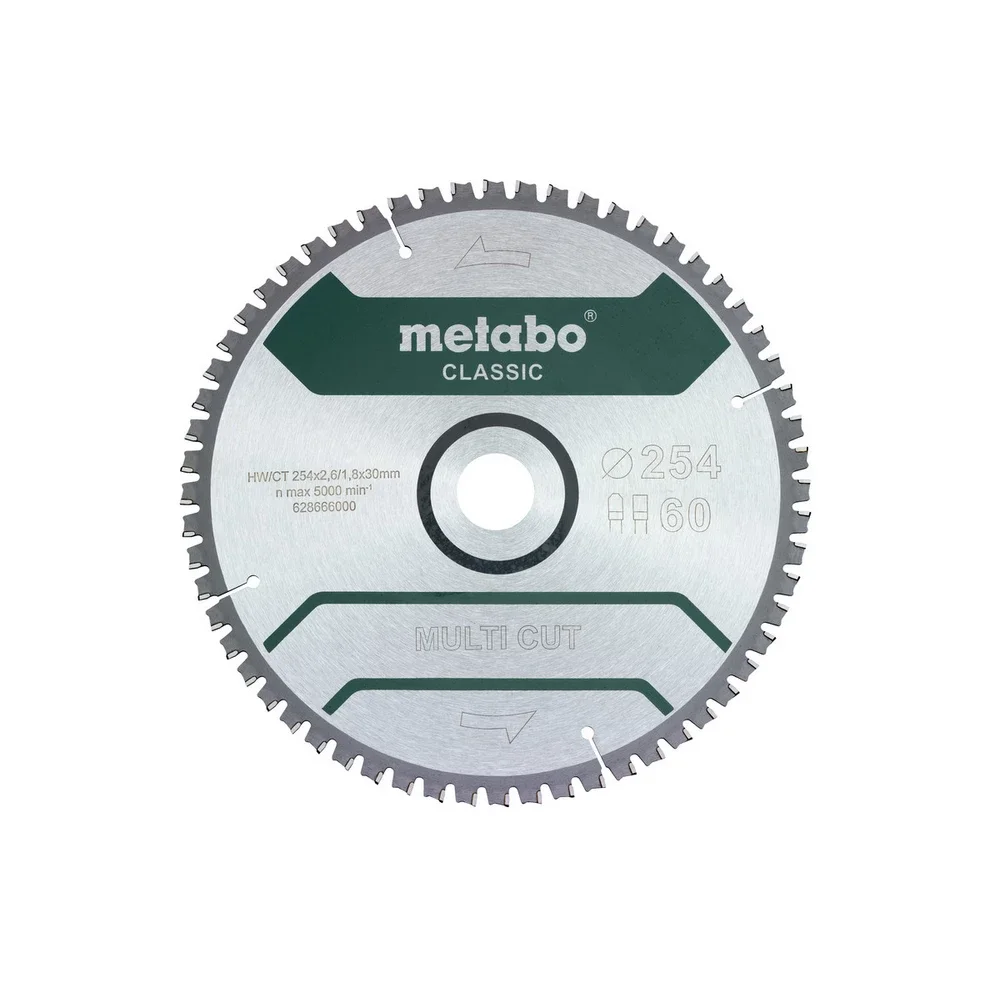 Metabo MultiCutClassic 254x30 60 FZ/TZ 5°neg /B