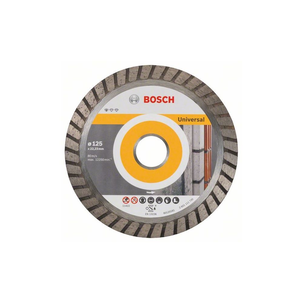 Bosch PRO Multi Material Turbo Diamanttrennscheibe, 125 × 22,23 × 10 mm #2608602394