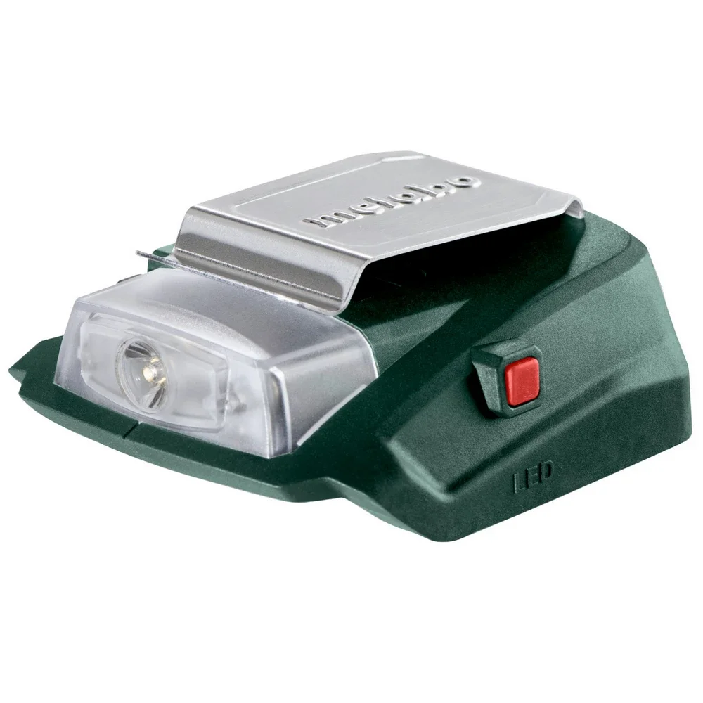 Metabo Akku-Power-Adapter PA 14.4-18 LED-USB #600288000 mit 12 V-Anschluss und LED-Licht