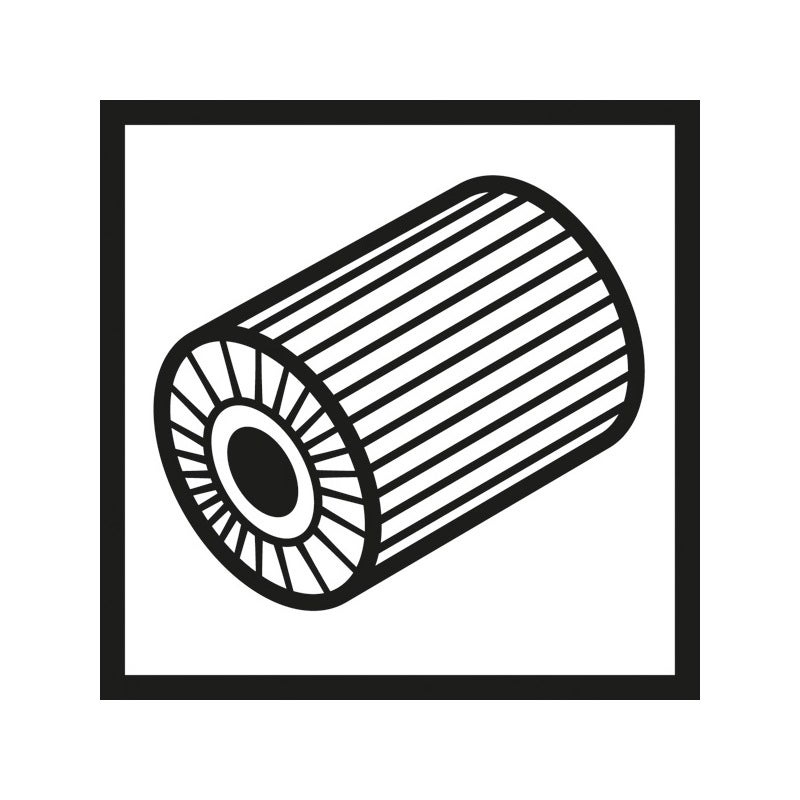 Bosch Vliesschleifwalze für Satinierer, 19 mm, grob, 100 mm #2608000607
