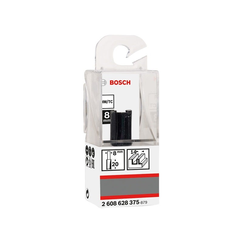 Bosch PRO Nutfräser, zweischneidig, D 14 mm, L 19,6 mm, S 8 mm #2608628375