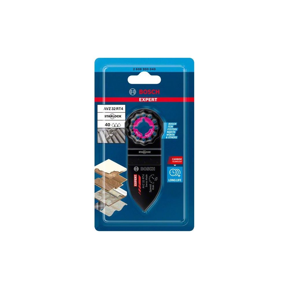 Bosch EXPERT AVZ 32 RT4 Schleiffinger für Multifunktionswerkzeuge, 32x53 mm #2608900040