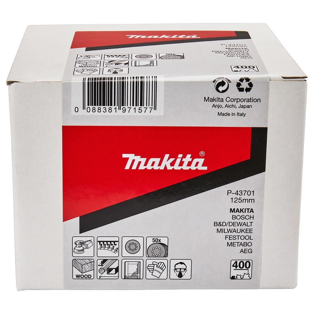 Makita Schleifpapier/Ø 125 mm/K400/50 Stk. #P-43701