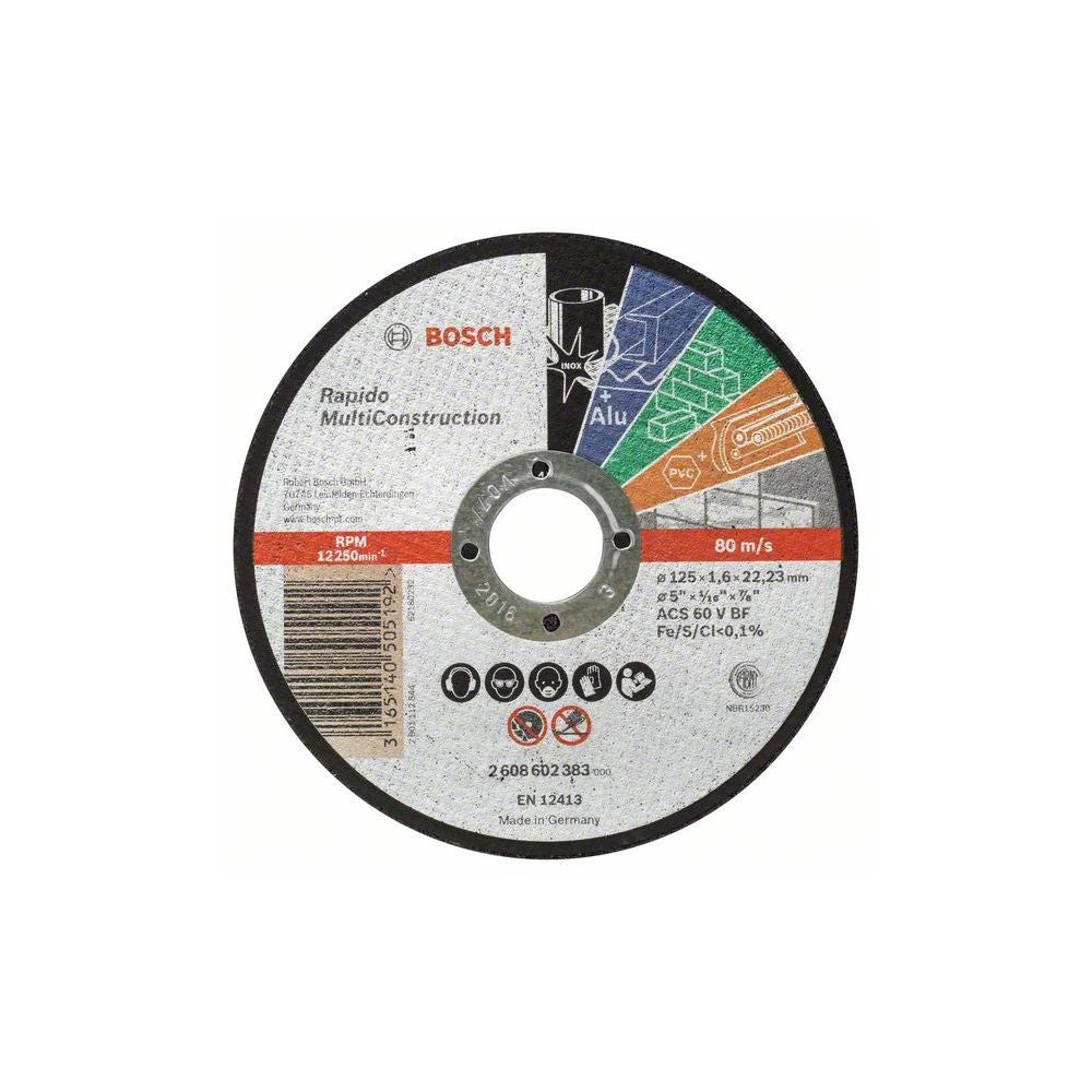 Bosch PRO Multi Material Trennscheibe, 125 x 1,6 x 22,23 mm #2608602383