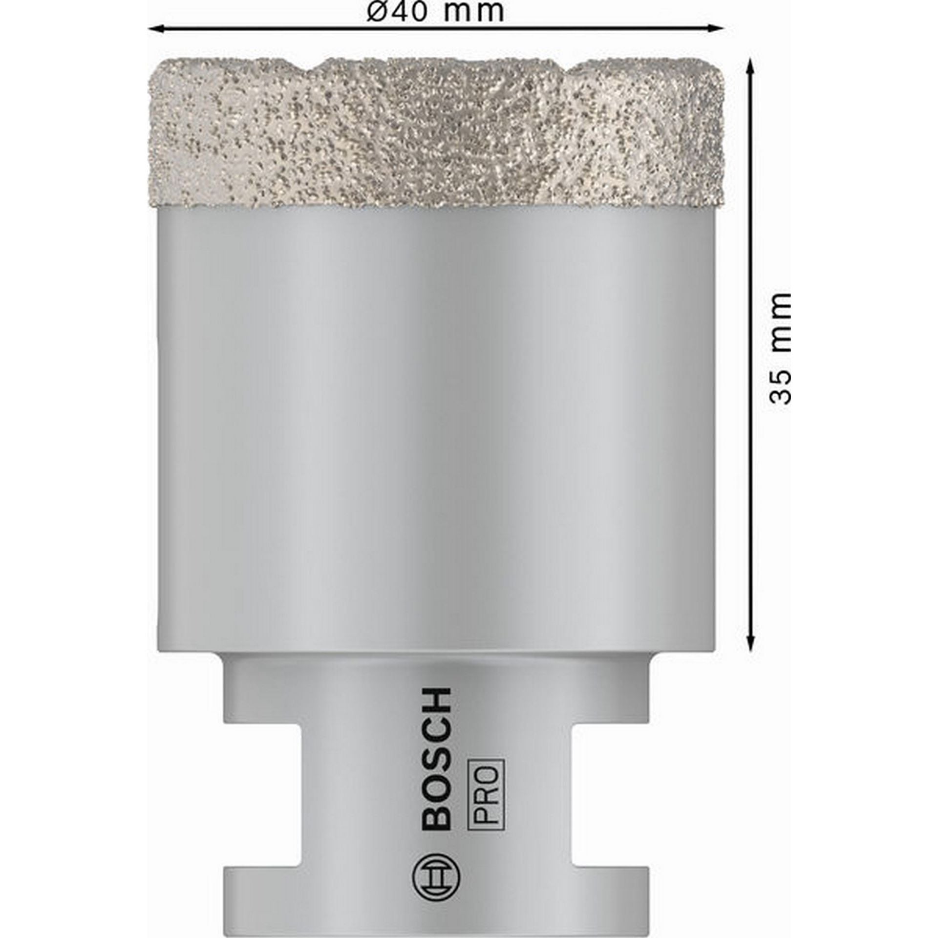 Bosch PRO Ceramic Trockenbohrkrone, 40 x 35 x 14 mm #2608587123