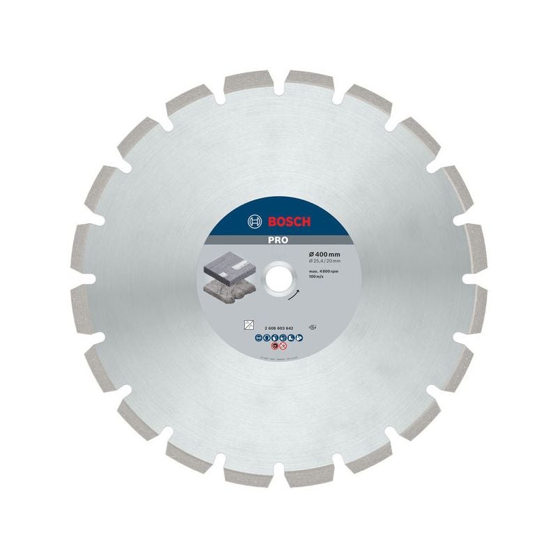 Bosch PRO Asphalt Diamanttrennscheibe, 400 x 20/25,4 mm #2608603642