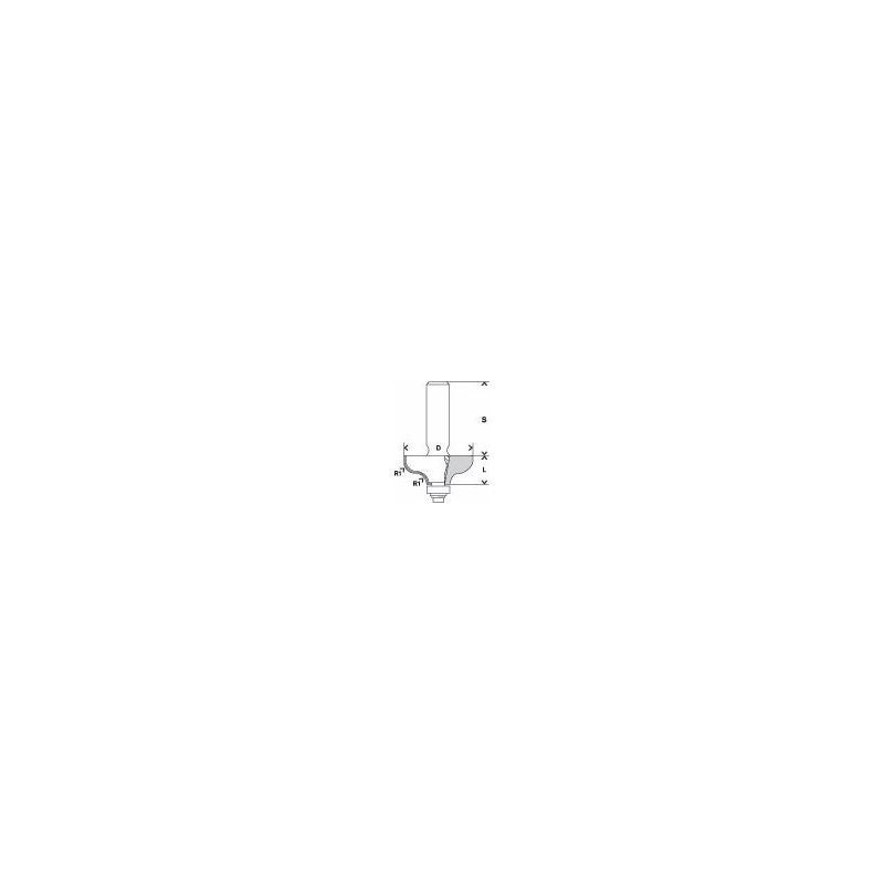 Bosch PRO Profilfräser Ogee, R 4,8 mm, S 8 mm #2608628357