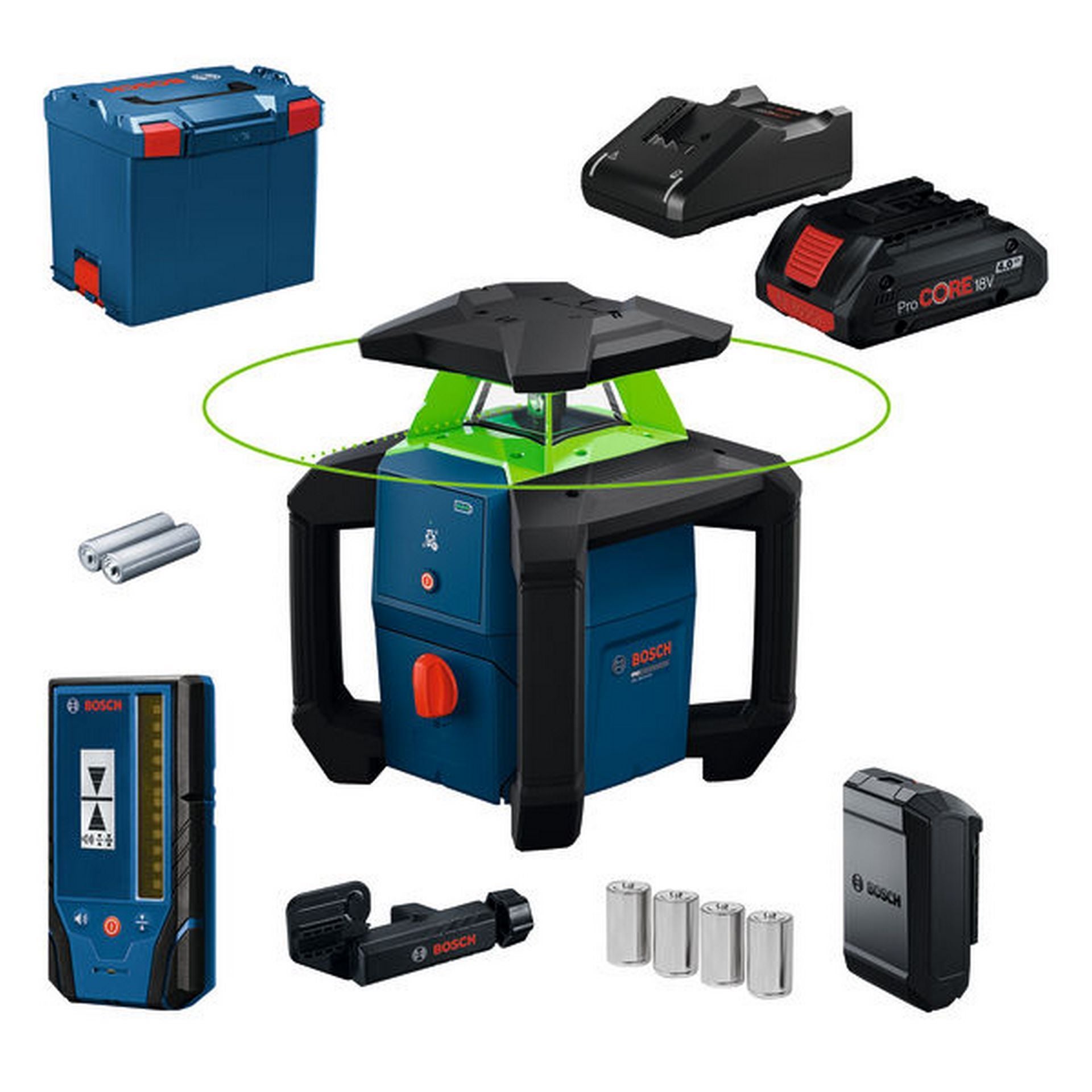 Bosch Rotationslaser GRL18V-3-31G, 1 x Akku ProCORE18V 4.0Ah in L-BOXX #0601061G00