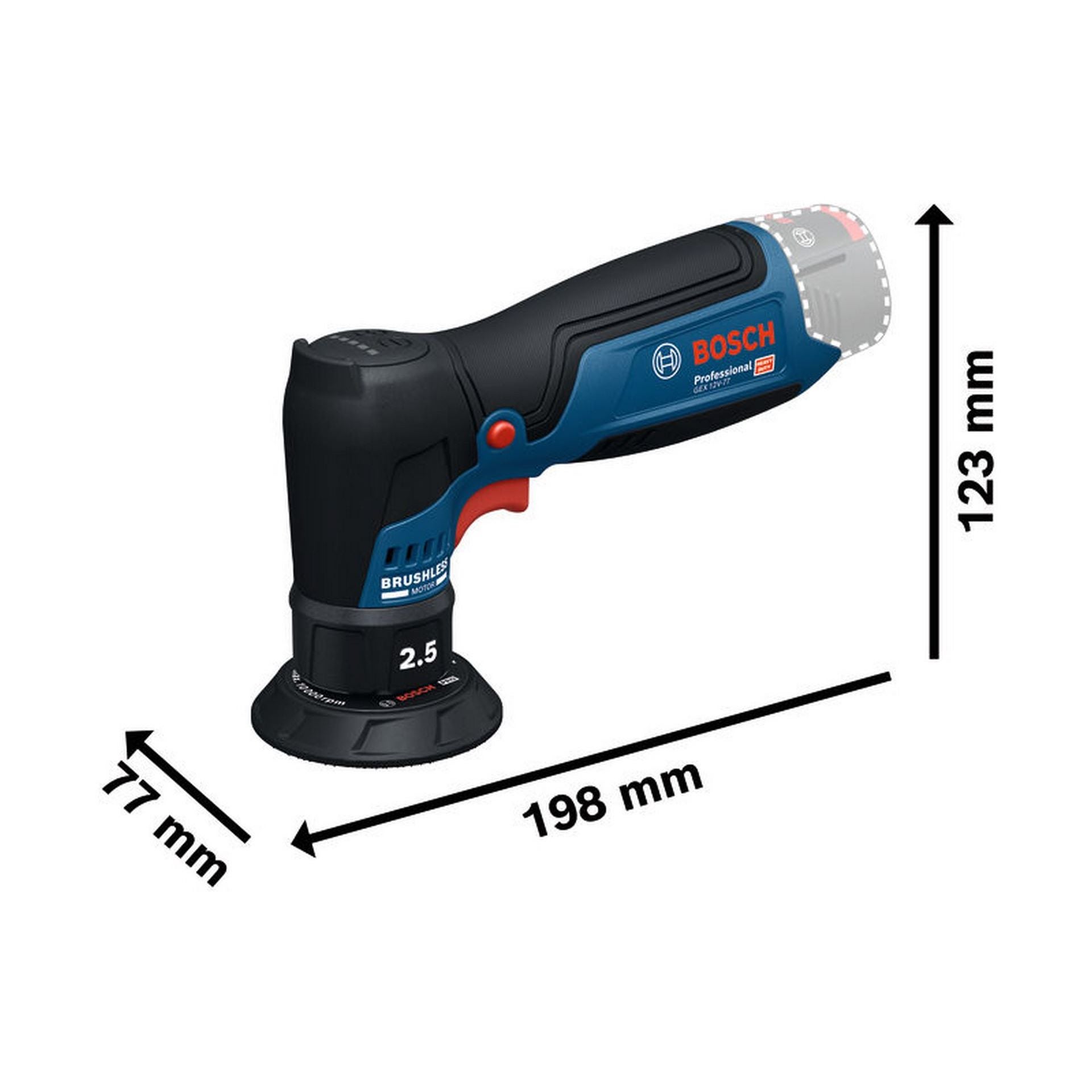 Bosch Exzenterschleifer GEX 12V-77 #06019L2101
