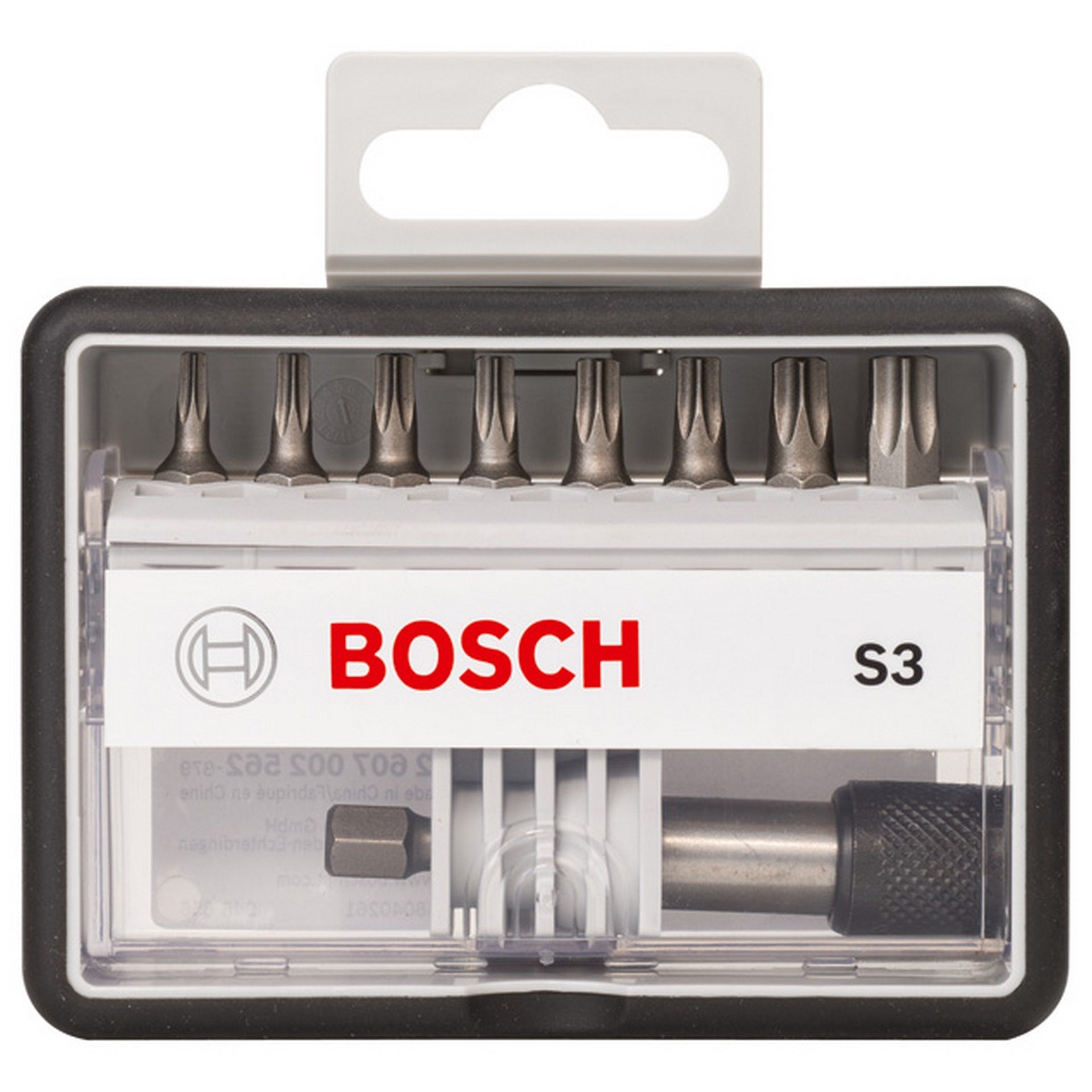 Bosch 8+1-tlg. Schrauberbit-Set, Robust Line, S T, Extra Hard-Ausführung #2607002562